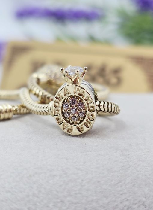 Złoty charms stoper próba 585 14k