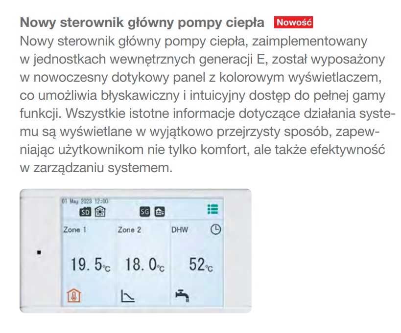 Pompa ciepła Mitsubishi Ecodan 4kW Cylinder zasobnik 170 litrów R32