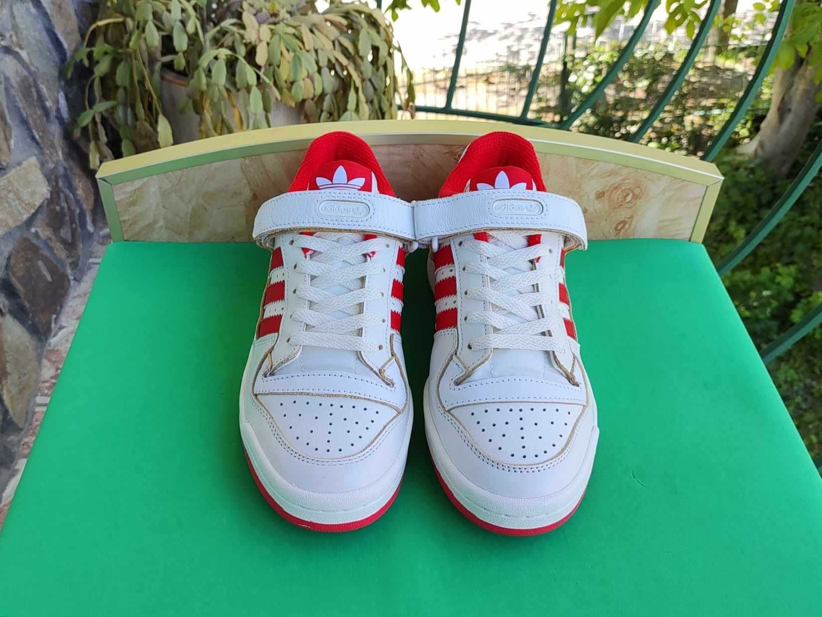 Adidas Forum 84 Low White Vivid Red Шкіра 2022 рік Кросівки 23,5 см.