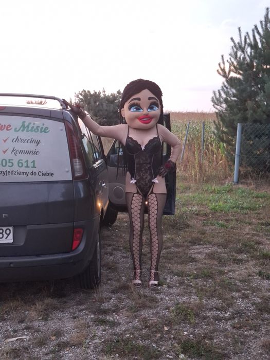 Maskotki na imprezy Skolim Alvaro koleżanka Roksi  i Jesica Miś  albo