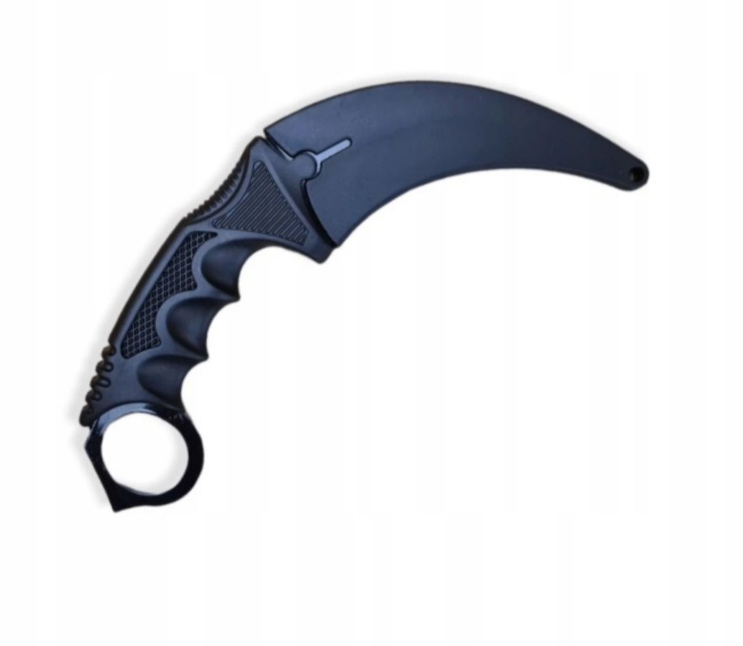 Nóż karambit zakrzywiony 19,5 cm FULL TANG CS GO stal nierdzewna etui