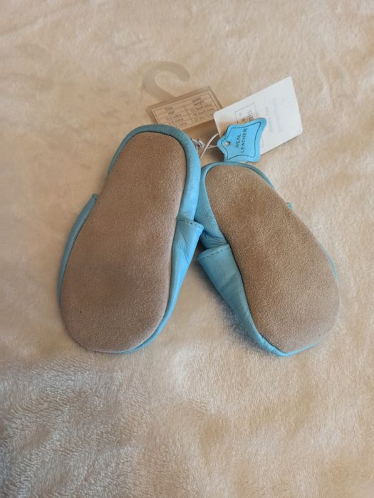 Skórzane kapcie dla chłopca