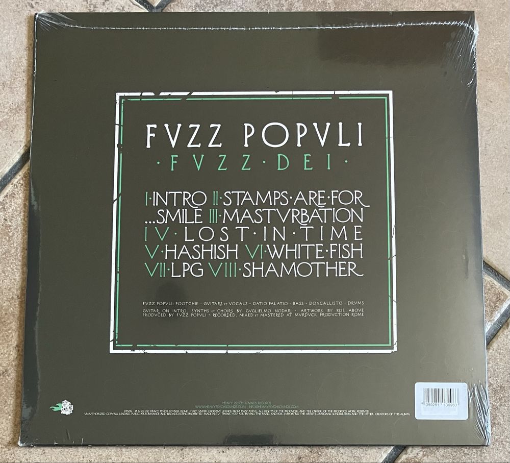 Fvzz Popvli - Fvzz Dei LP Limited Edition Coloured Vinyl