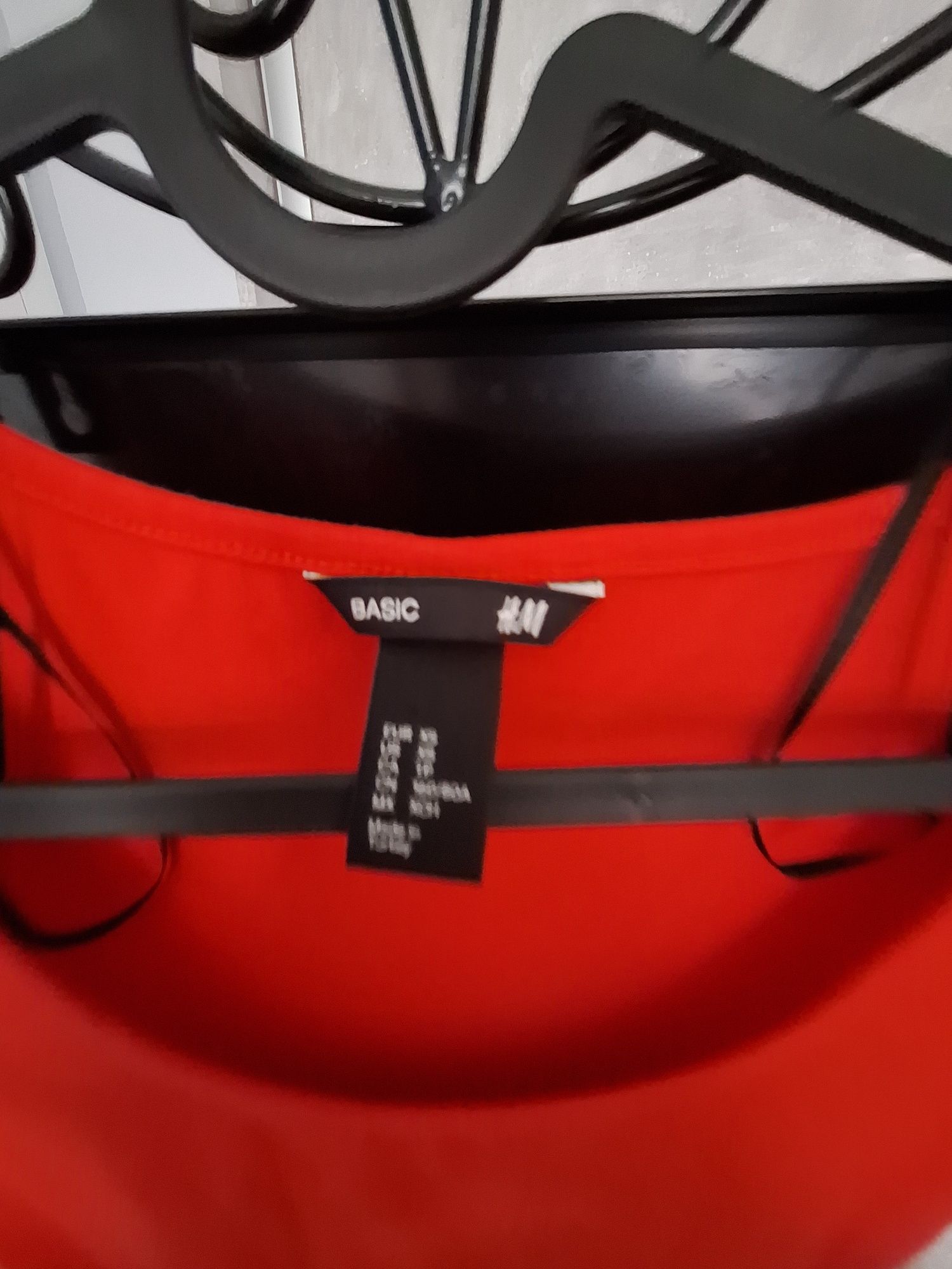 Czerwona sukienka basic rozmiar XS H&M