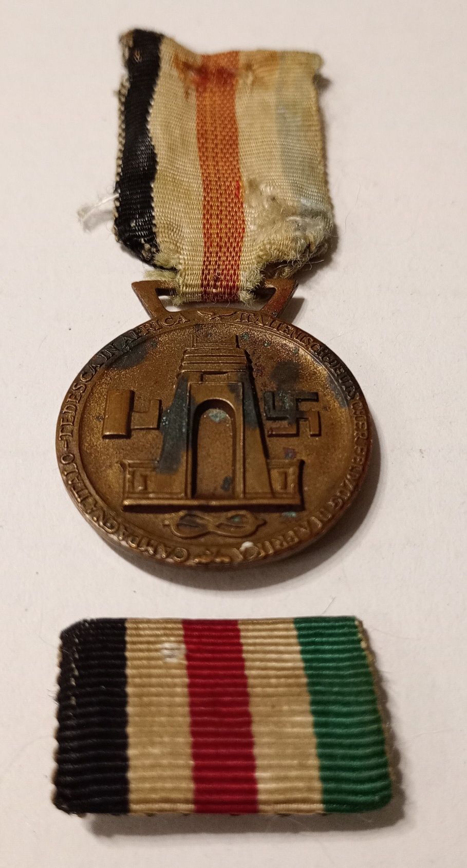 Militaria de Trincheira Medalha de Campanha Afrikakorps 1942/43