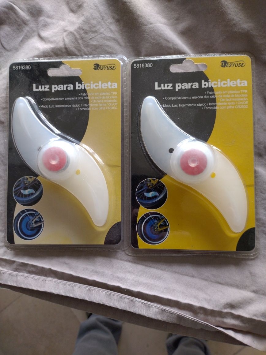 Luzes para roda de bicicleta