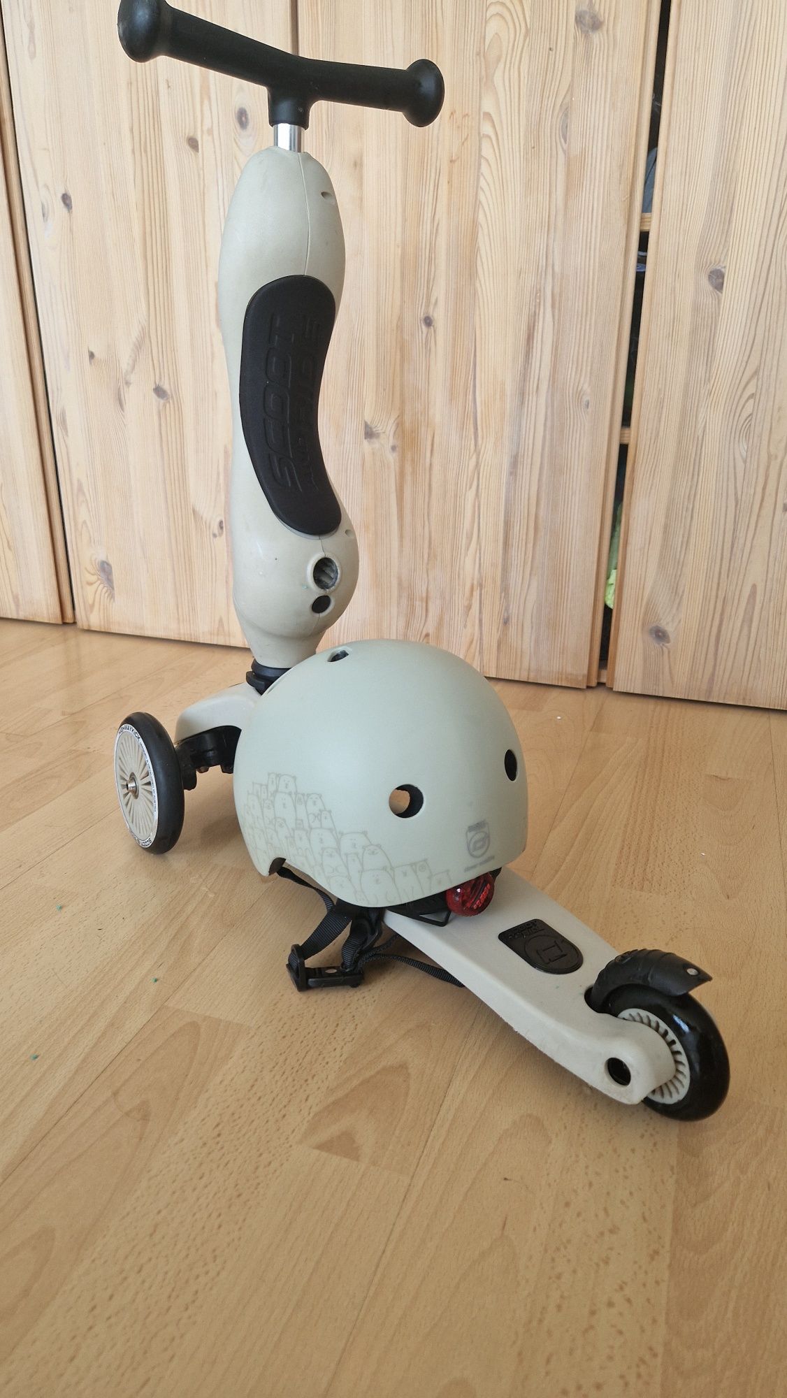Hulajnoga 2 w 1 rowerek bigowy plus kask scoot and ride