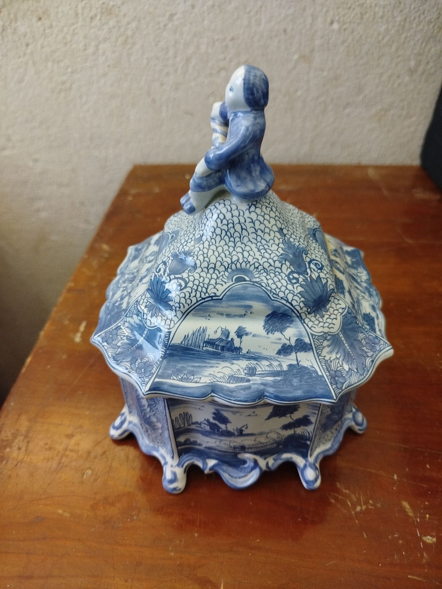 Caixa de Tabaco Faiança de Delft ca.1775 P.N.Q 1625