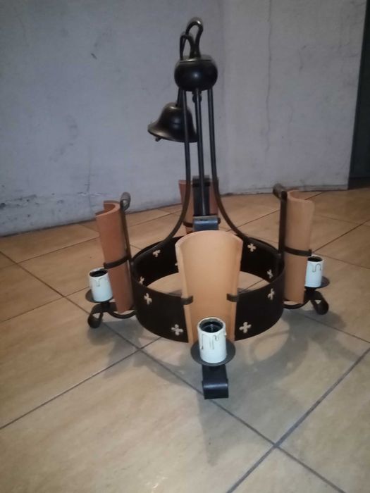 3 Candeeiros + 3 Apliques  (Ferro e Telha)