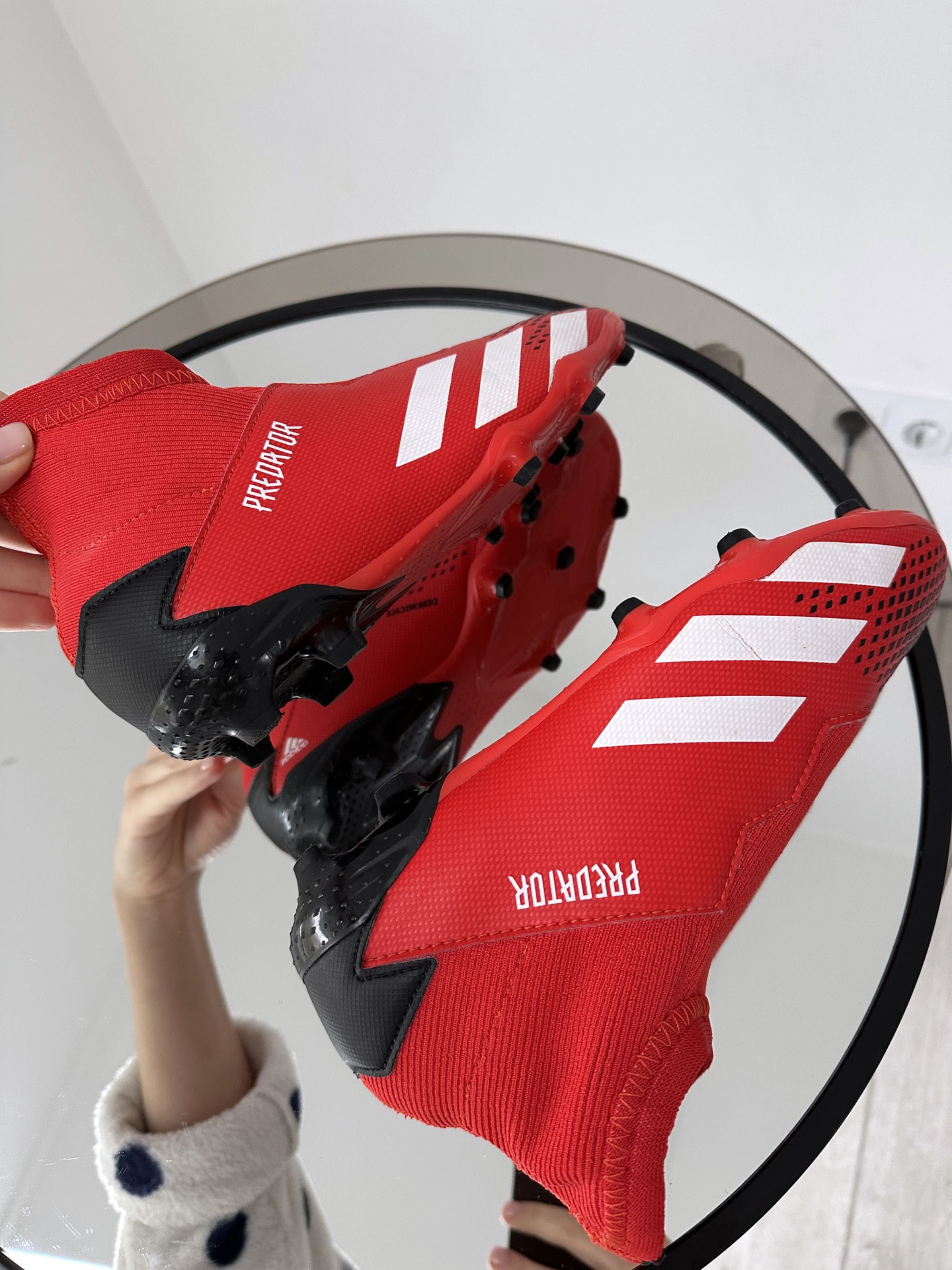 Мощные крутые бутсы с чулком Adidas Predator