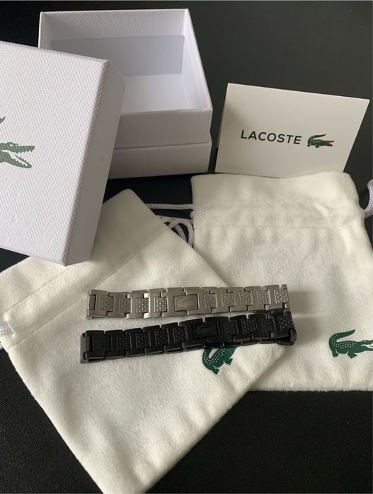 Браслет Lacoste/Браслет лакоста/Браслет на руку/Чорний| Сірий|