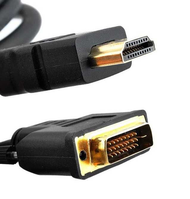 Kabel HDMI-DVI 5m GOLD DVI Full HD * Video-Play Wejherowo