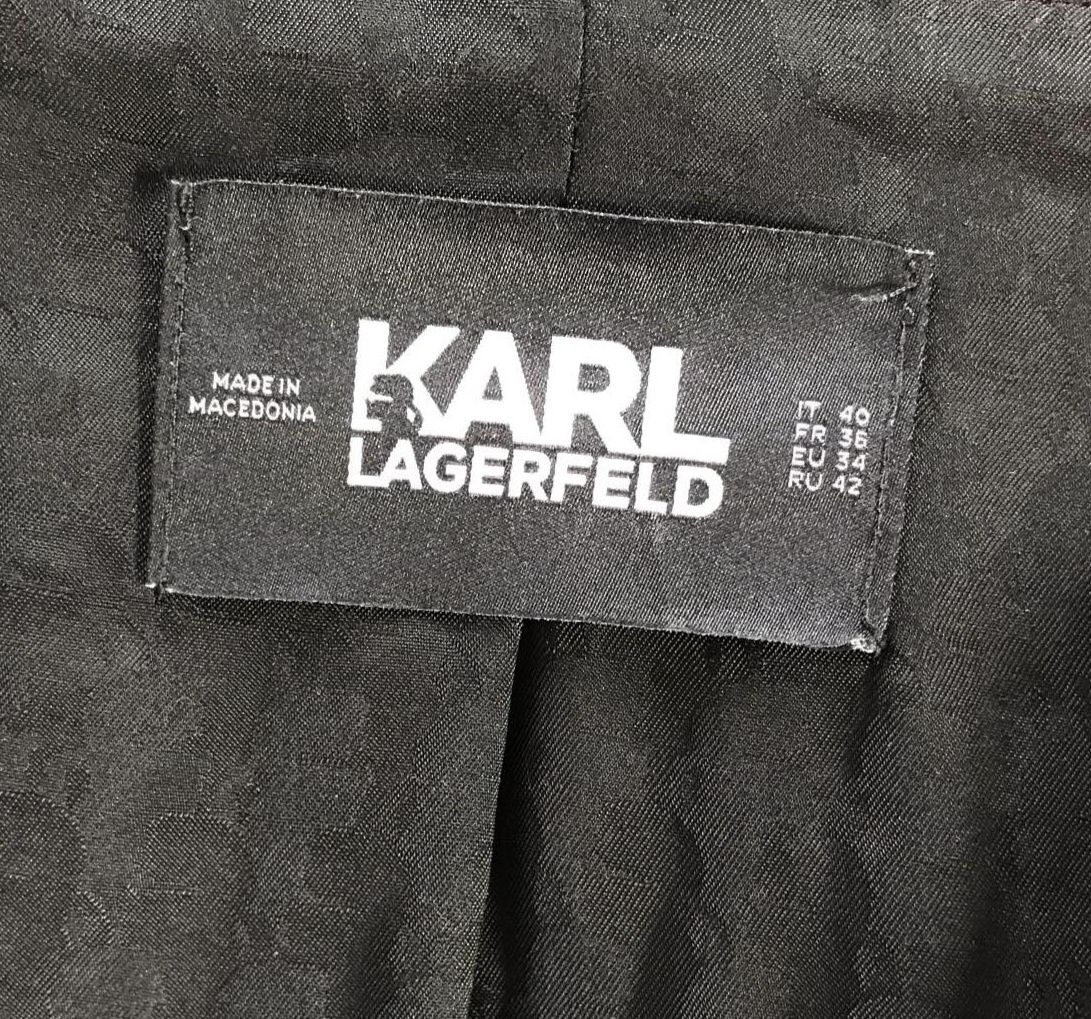 Karl Lagerfeld marynarka żakiet damski XS
Rozmiar:XS 
kolor:czarny 
St