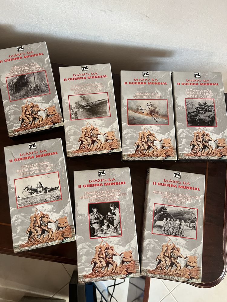 Diario II guerra mundial - lusomundo coleção completa vhs