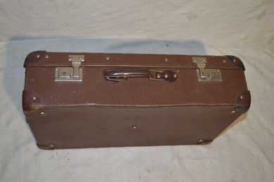 walizka prl stary kufer podróżny antyk retro 55x33x14