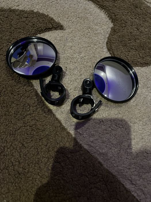 Панорамные зеркала заднего вида на руль мотоцикла (круглые) мото