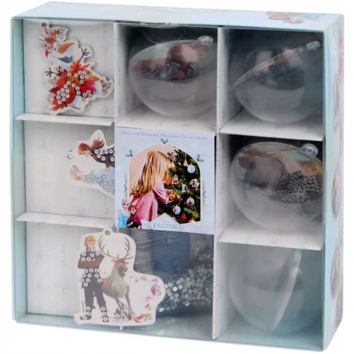 Bombki świąteczne z diamentowym malowaniem Disneya Kraina Lodu 8el.