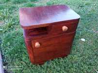 stara drewniana szafka nocna komoda szafa  meble Design Vintage 2 szt