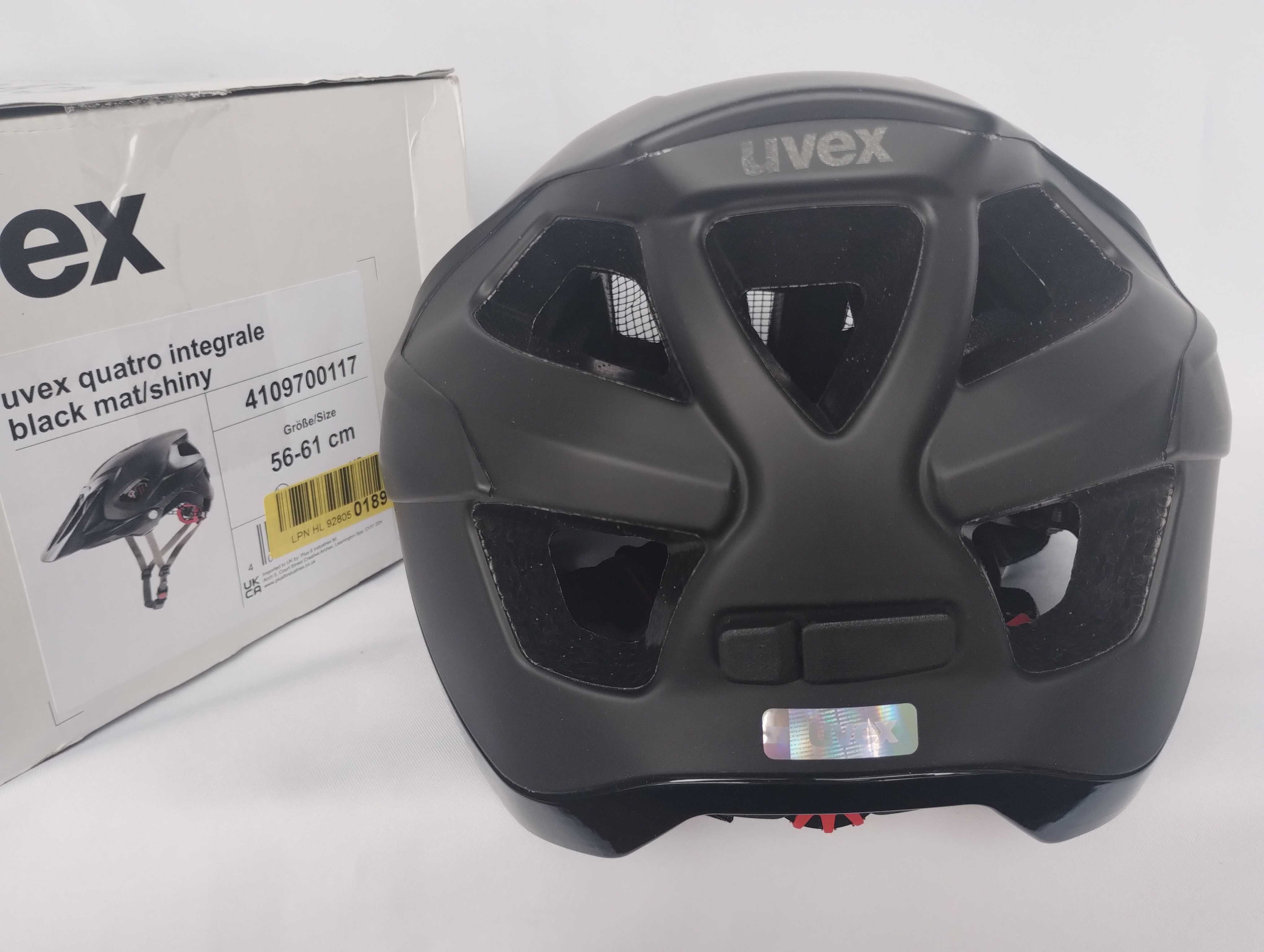 Kask rowerowy Uvex Quatro Integrale Black Mat/Shiny L 56-61cm