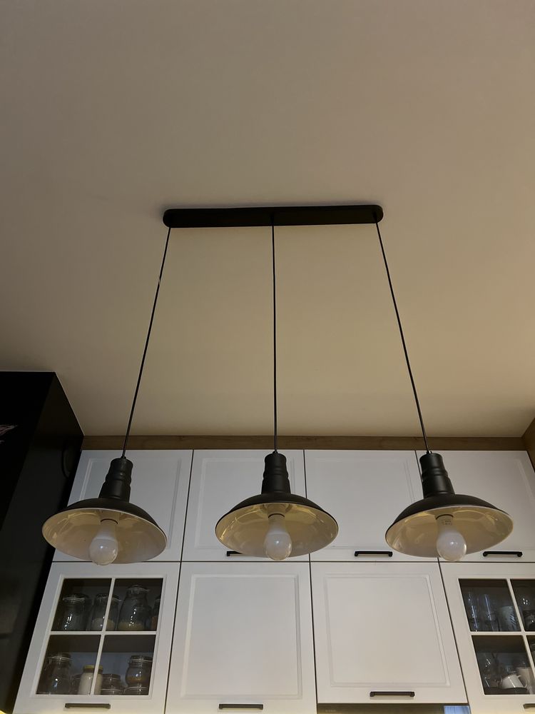 żyrandol / industrialne lampy wiszące czarne loft