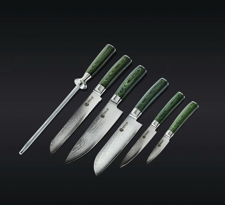 Набір ножів Hexclad з японської дамаської сталі Master Series