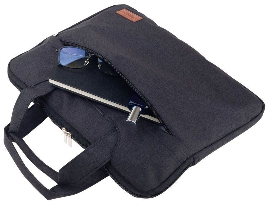 duża, materiałowa torba na laptopa do 15 cali - rovicky