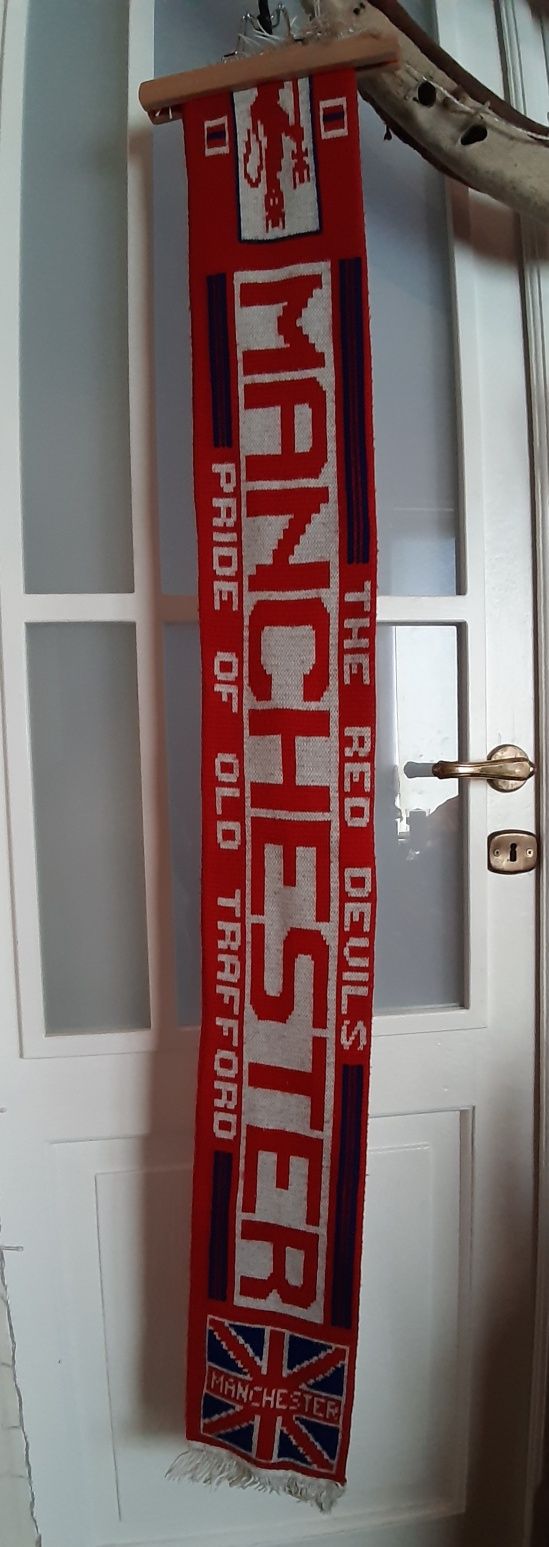 Szalik Manchester United lata 90te 100% Oryginał England piękny