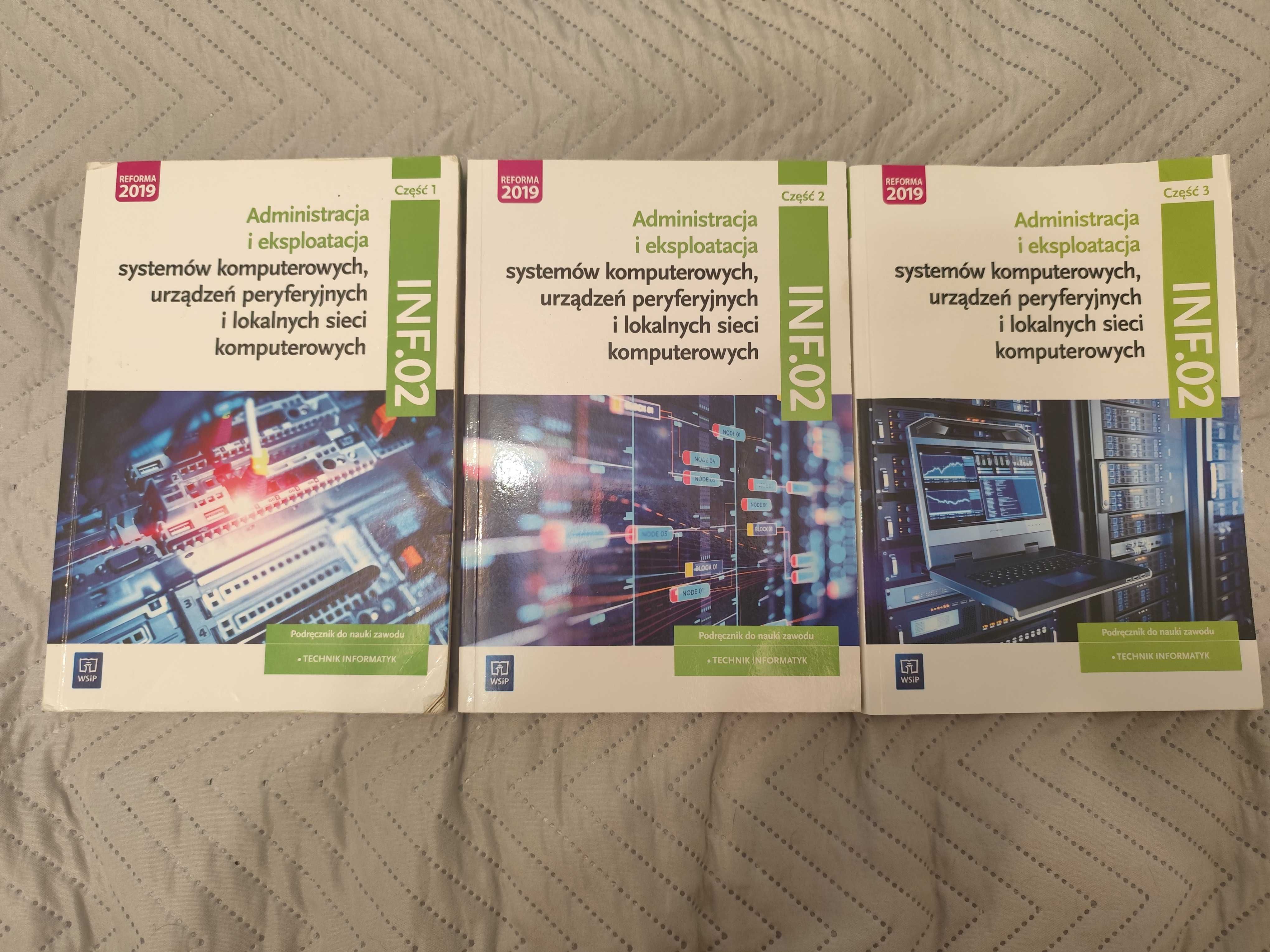 Książki administracja i eksploatacja systemów komputerowych części 1-3