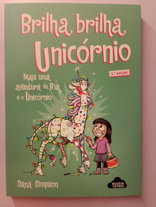 Coleção de Livros "Bia e o Unicórnio" da autora Dana Simpson