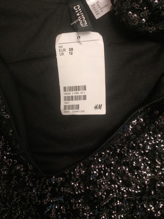 Платье пайетка h&m