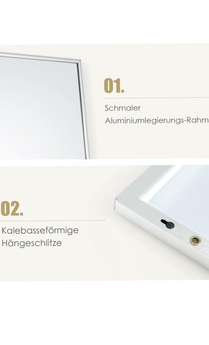 Lustro prostokątne do zawieszenia