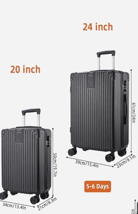 Zestaw walizek, 3-częściowy, twarda obudowa