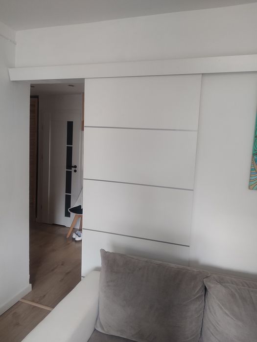 Drzwi przesuwane 86 cm na 205 cm białe