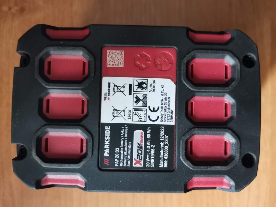 Bateria akumulator parkside 20v 4ah