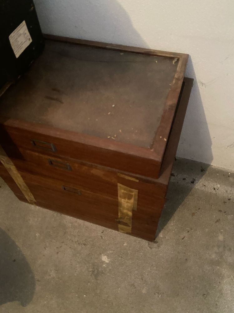 caixas de amostra
