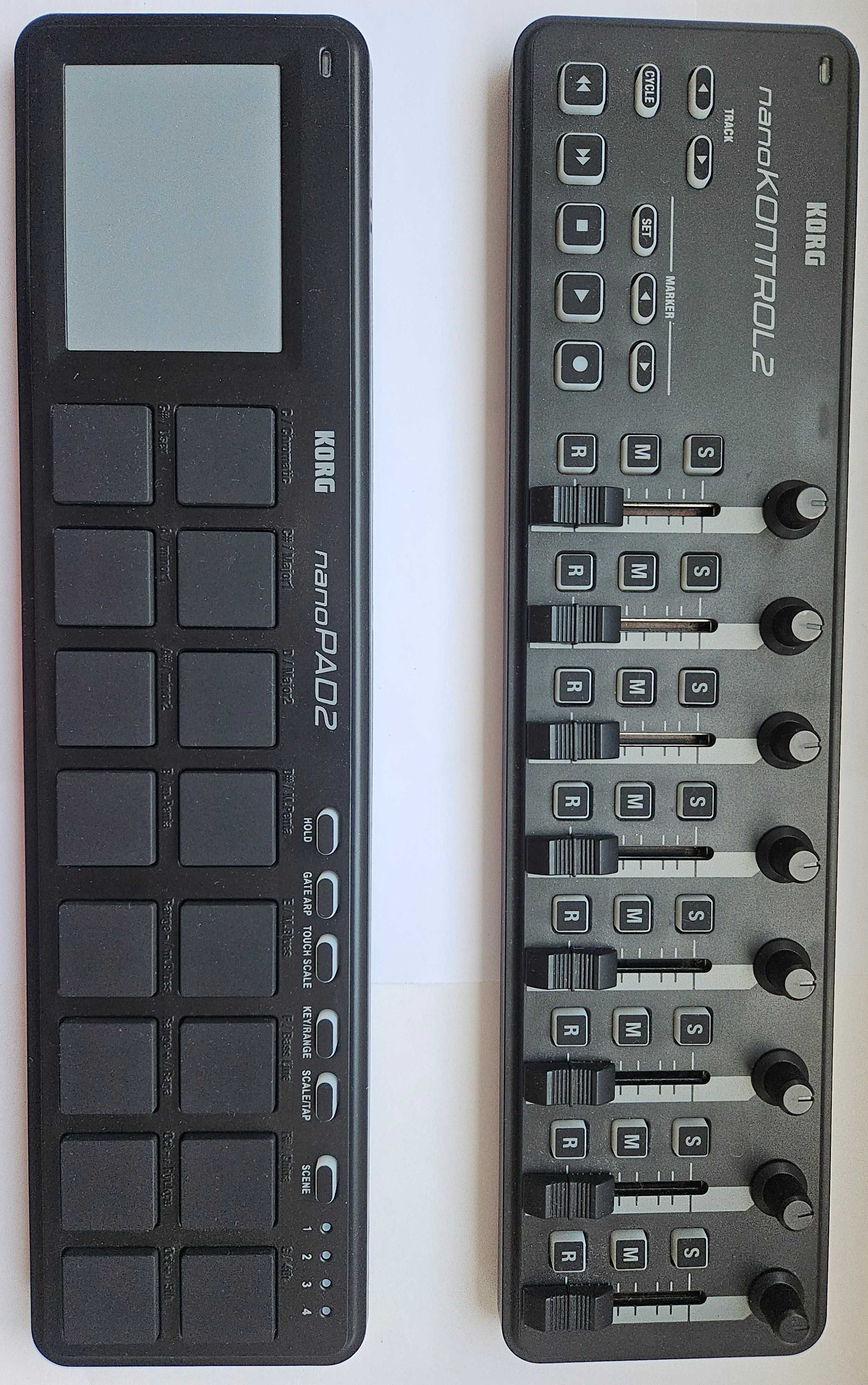 Korg nanokontrol2 + Korg nanopad2 - zestaw 2 kontrolerów MIDI