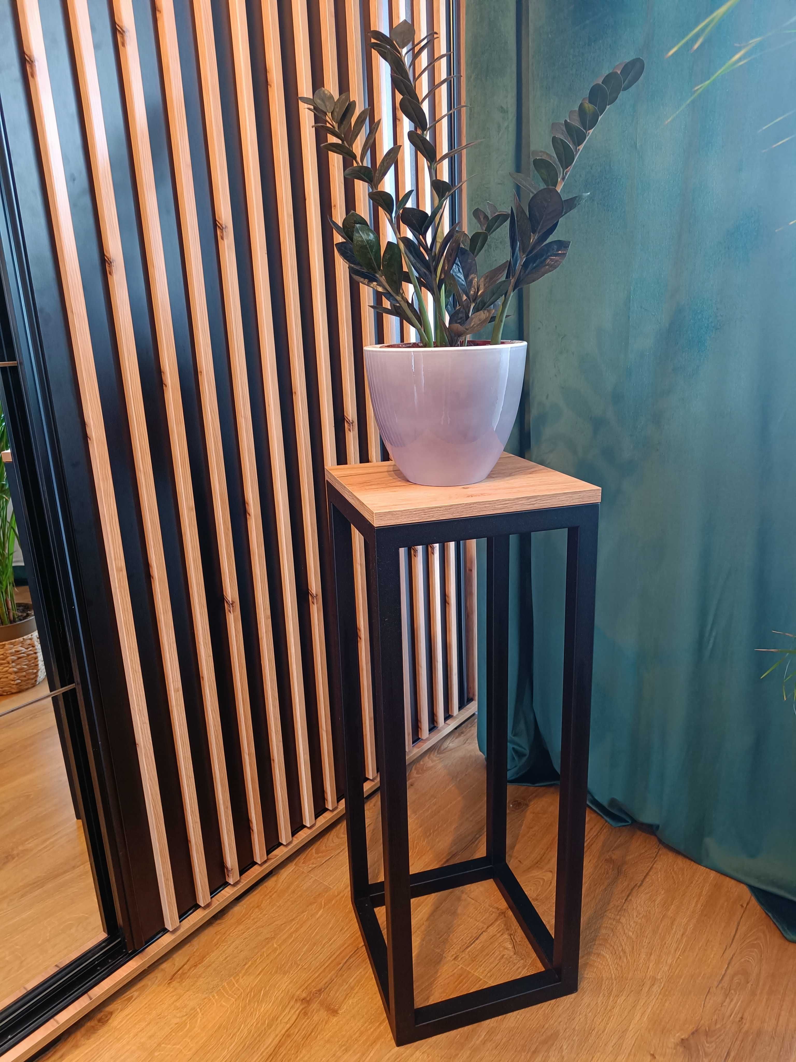 Stojak, Loftowy kwietnik stojący, loft stalowy