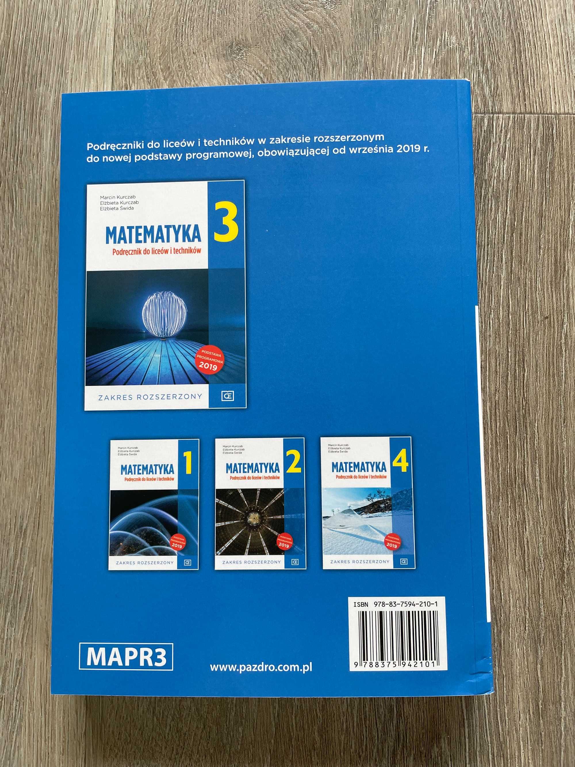 Podręcznik Matematyka klasa 3 Pazdro zakres rozszerzony