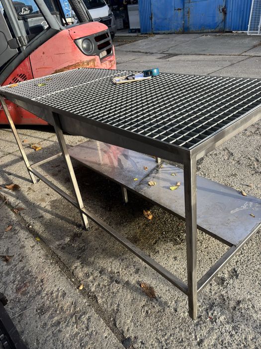 Stół z wanną ociekową nierdzewny