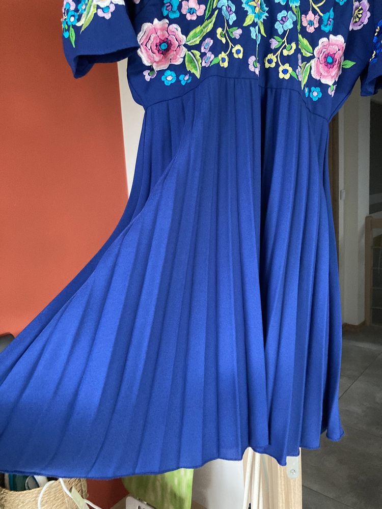 Piekna sukienka asos na wesele 36 s m boho chabrowa