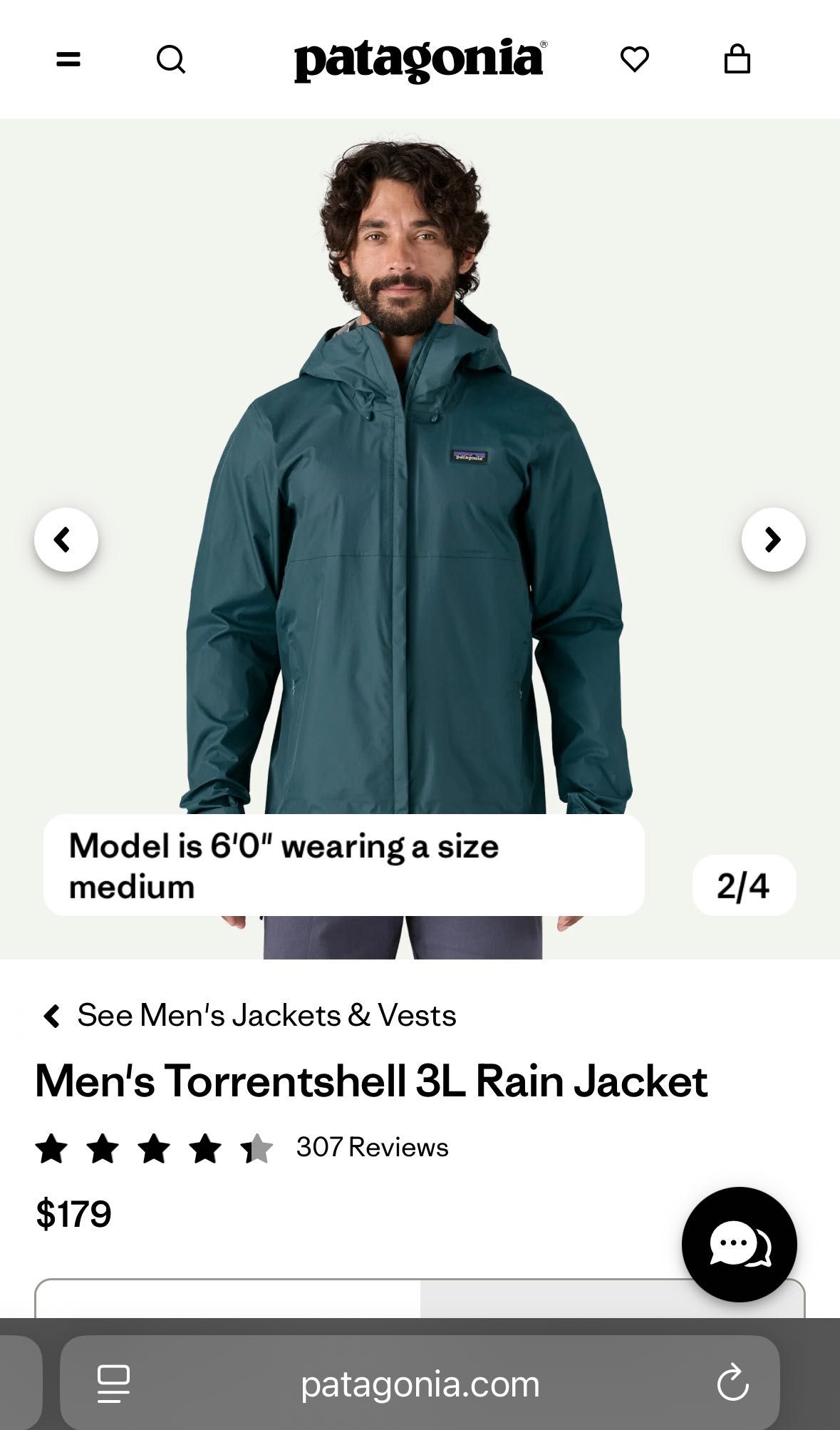 Куртка Дощовик Patagonia оригінал Torrentshell 3L Rain Jacket