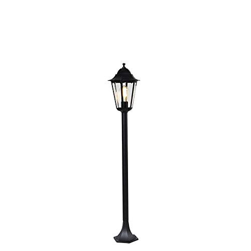 latarnia zewnętrzna stojąca czarna 120 cm IP44