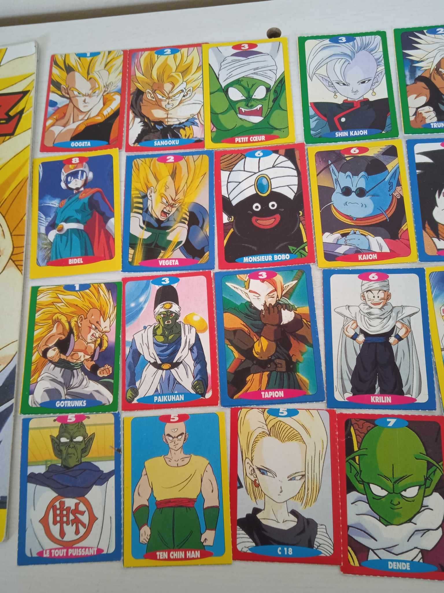 Revista Dorothee com cartas Dragon Ball - Coleção completa