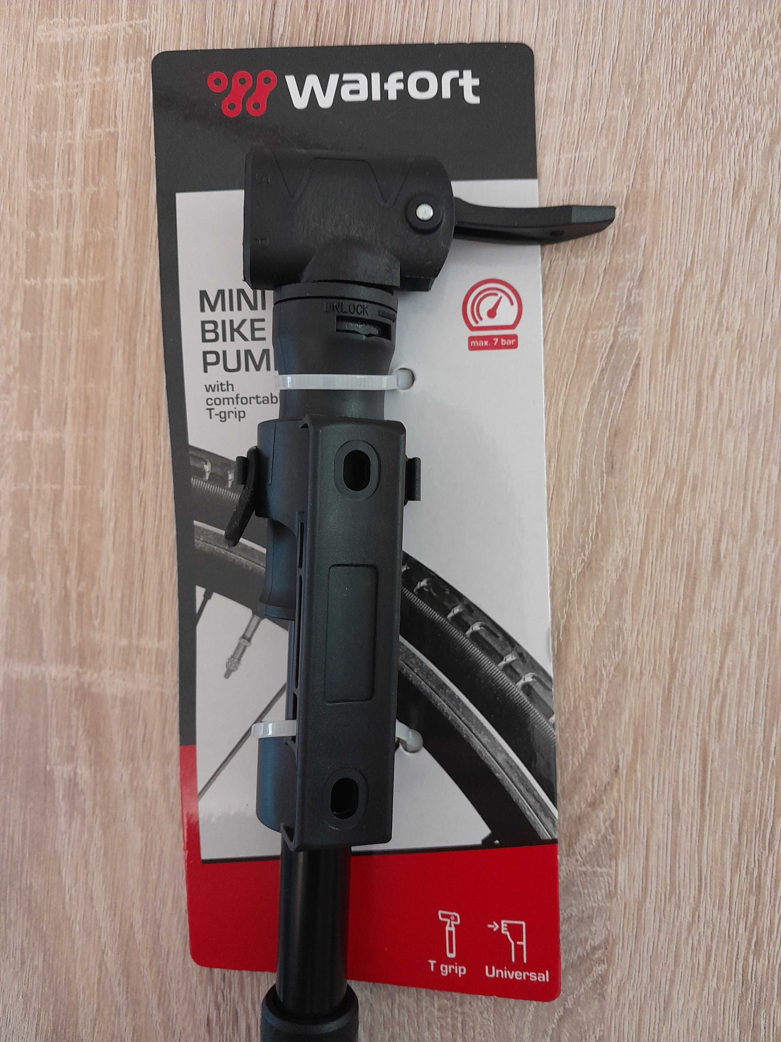 Mini Pompka do roweru Walfort _uniwersalna, z uchwytem
