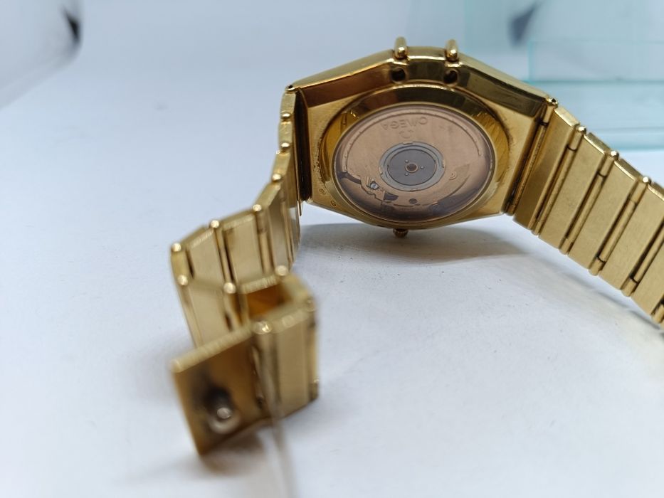 Złoty zegarek Omega Manhattan automatic złoto 750