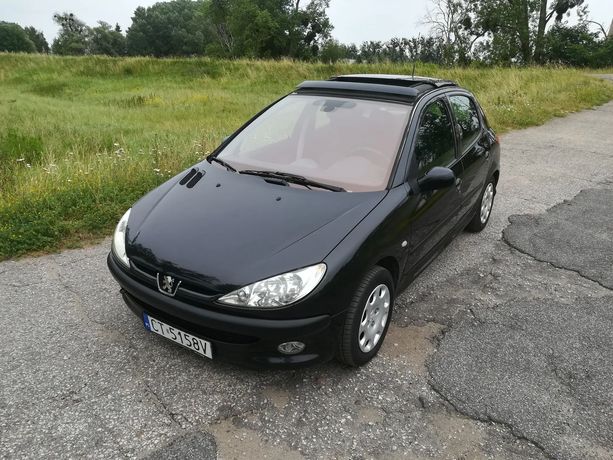 Peugeot 206 1.1 Benz 5 drzwi KLIMA szklany dach DUŻO NOWYCH CZĘŚCI sprawny 100%