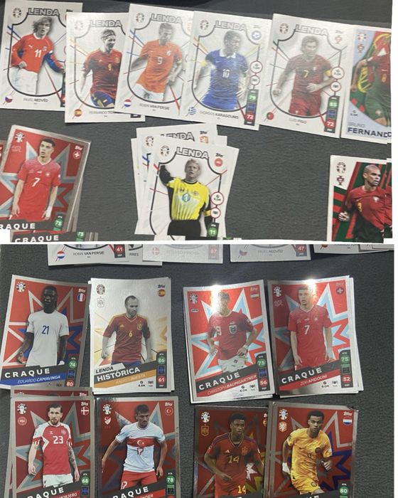 200 Cromos seleçao Portuguesa e cromos do euro 2024