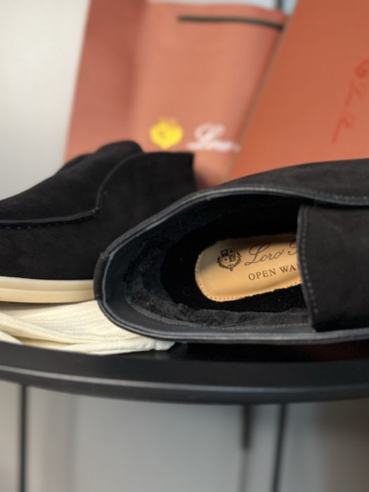 Лофери чоловічі лоро піана зимові loro piana кеди з хутром чоловічі