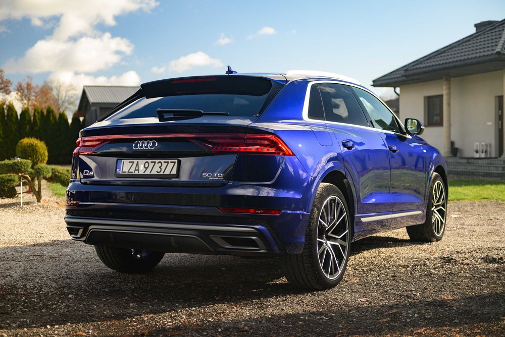 AUDI Q8 PNEUMATYKA, Masaże, Dociągi, Noktowizor, szyberdach nowe opony
