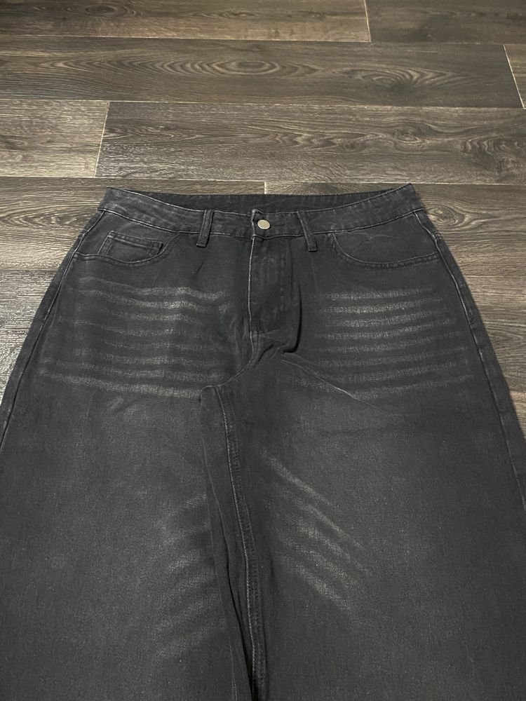 BLACK Baggy jeans | Широкі джинси штани темні bershka jaded london
